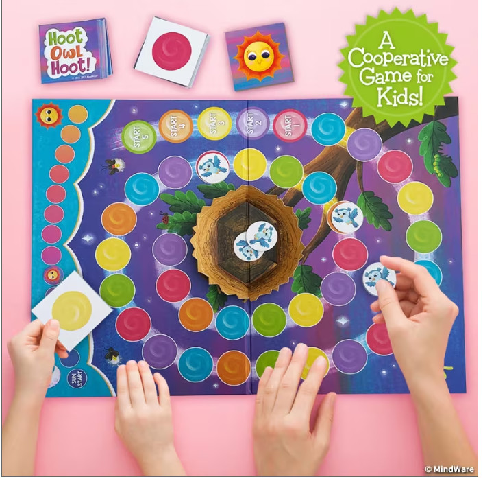 Hoot Owl Hoot Peaceable Kingdom Cooperative Board Game