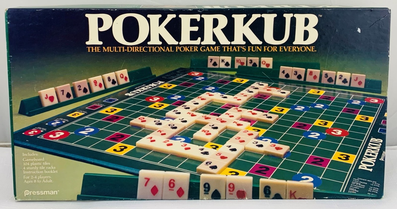 1983 Pokerkub Game by Pressman Complete in Great Condition FREE SHIPPING