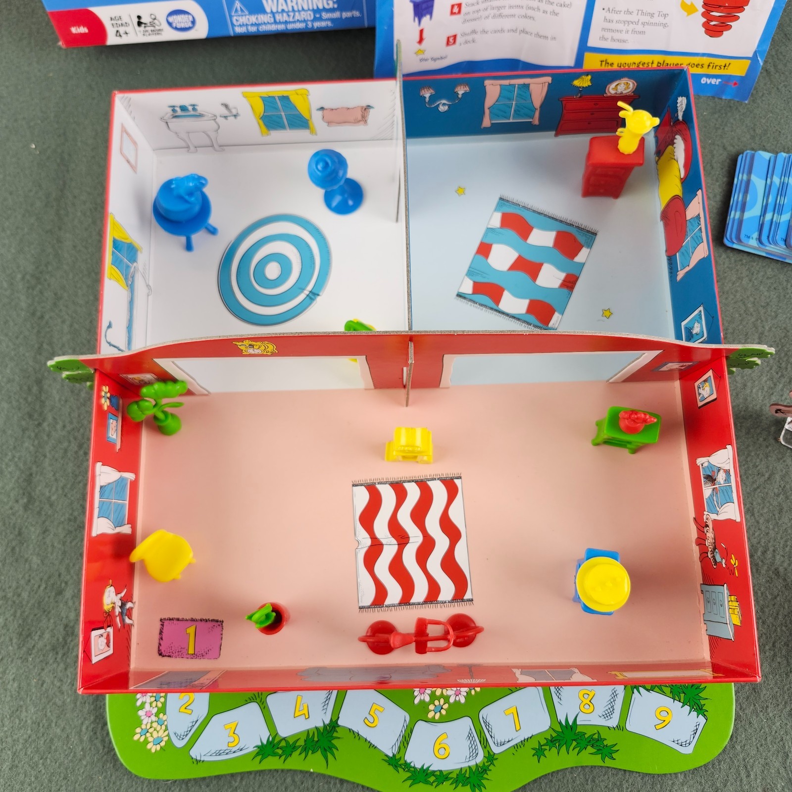 Dr. Seuss Whirly Fun Game COMPLETE Wonder Forge 2016 Kids Family Cat in the Hat