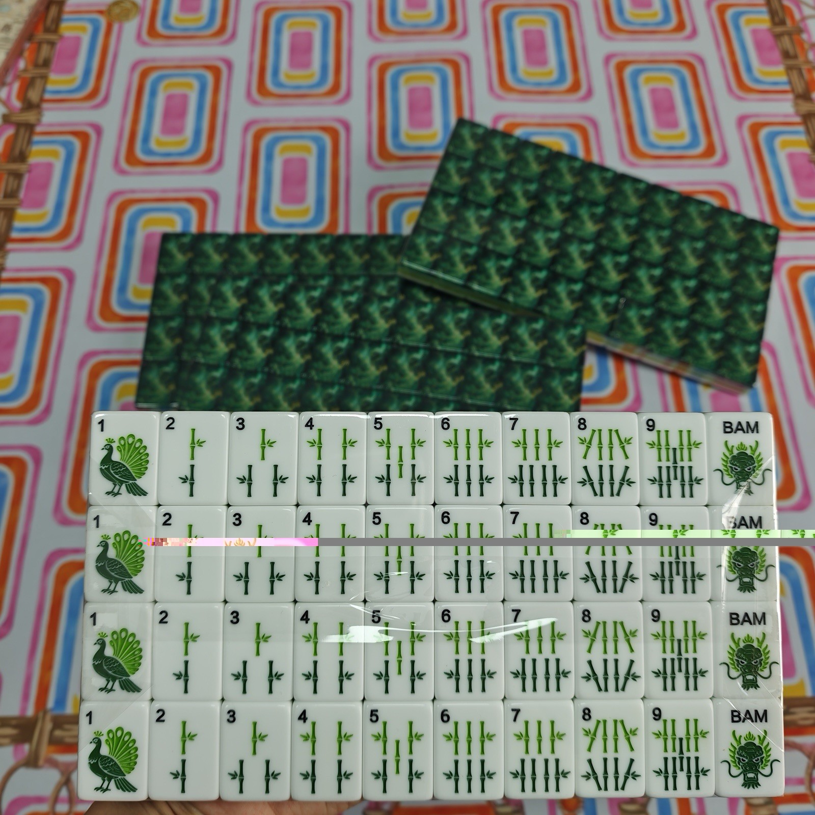 Forest Nature Pearls Mahjong Set Of Tiles American Mahjong Mahj Oh My Line Set