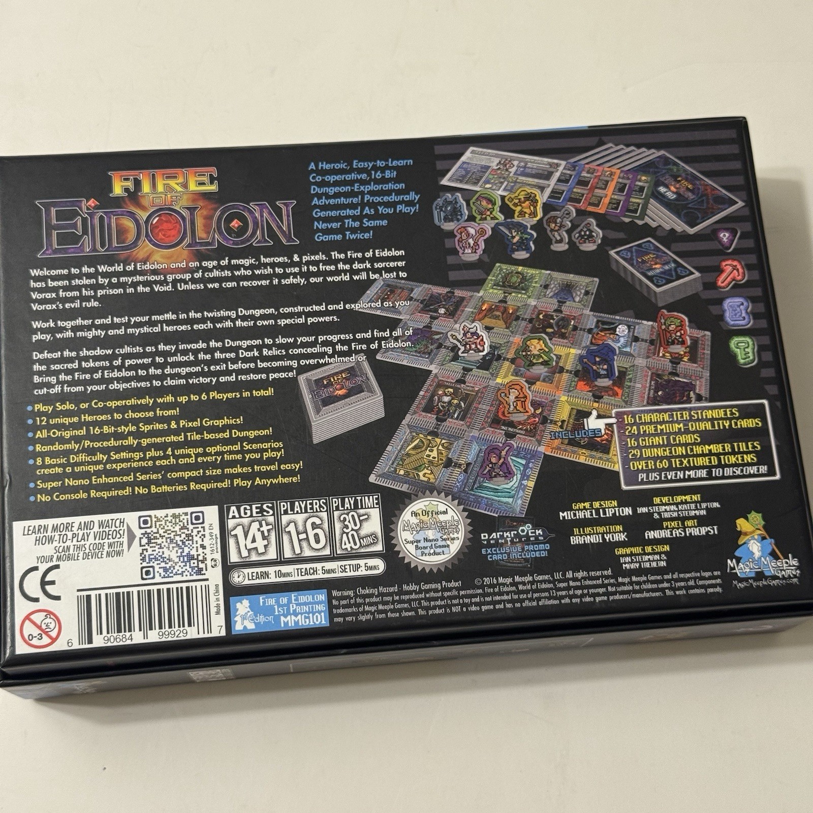 Fire of Eidolon tabletop board game Magic Meeple Super Nano Complete