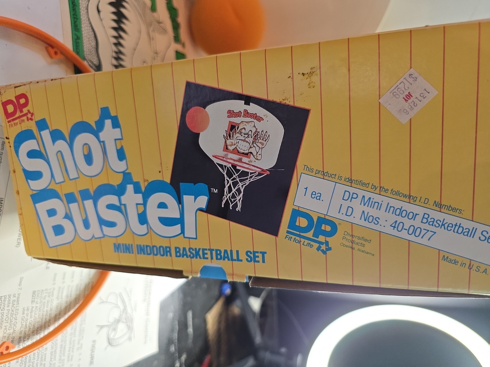 DP Shot Buster 1988 Vintage Mini Indoor Basketball Set ‘Dunkin’ Dinosaur’