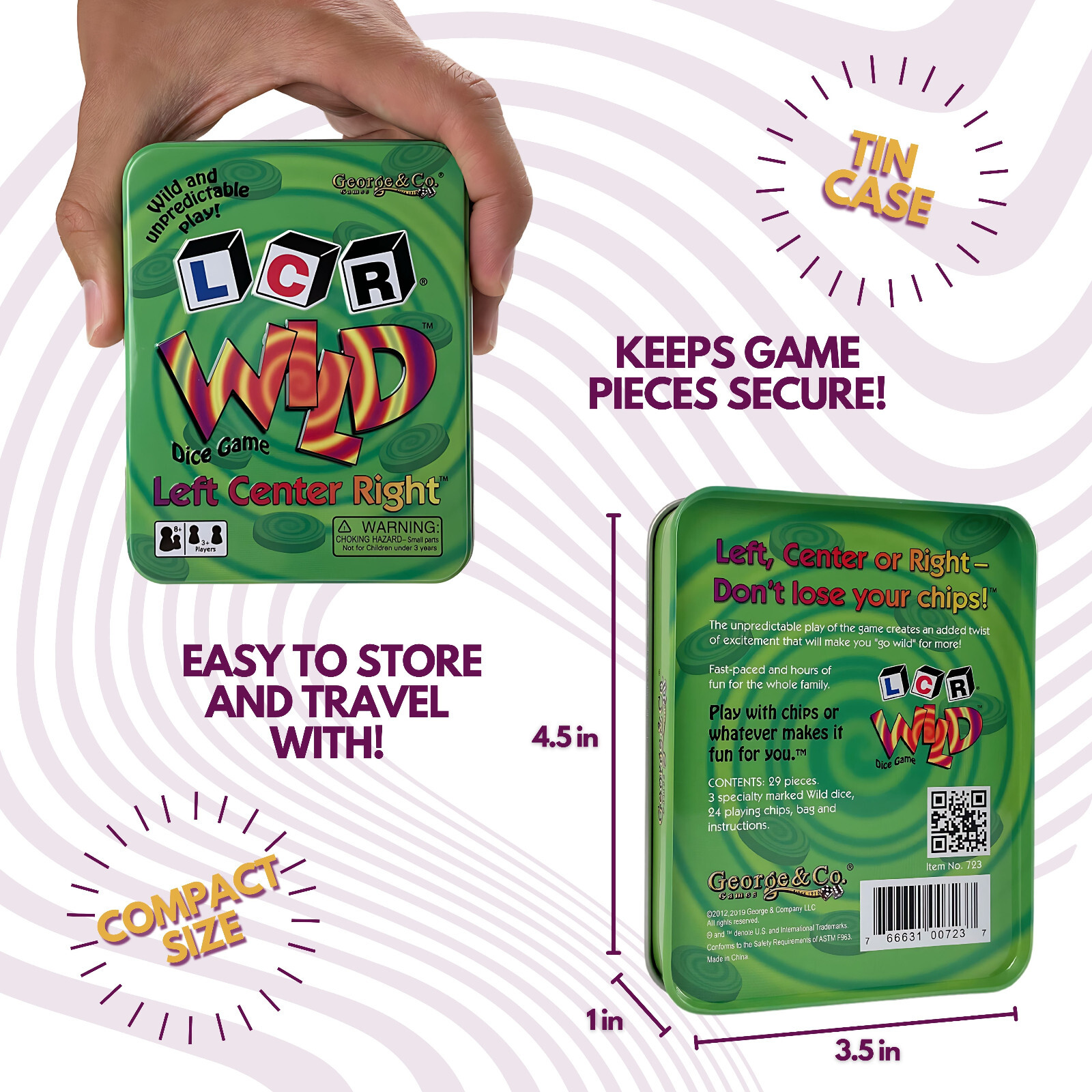 George & Company – LCR Wild Dice Game – one game