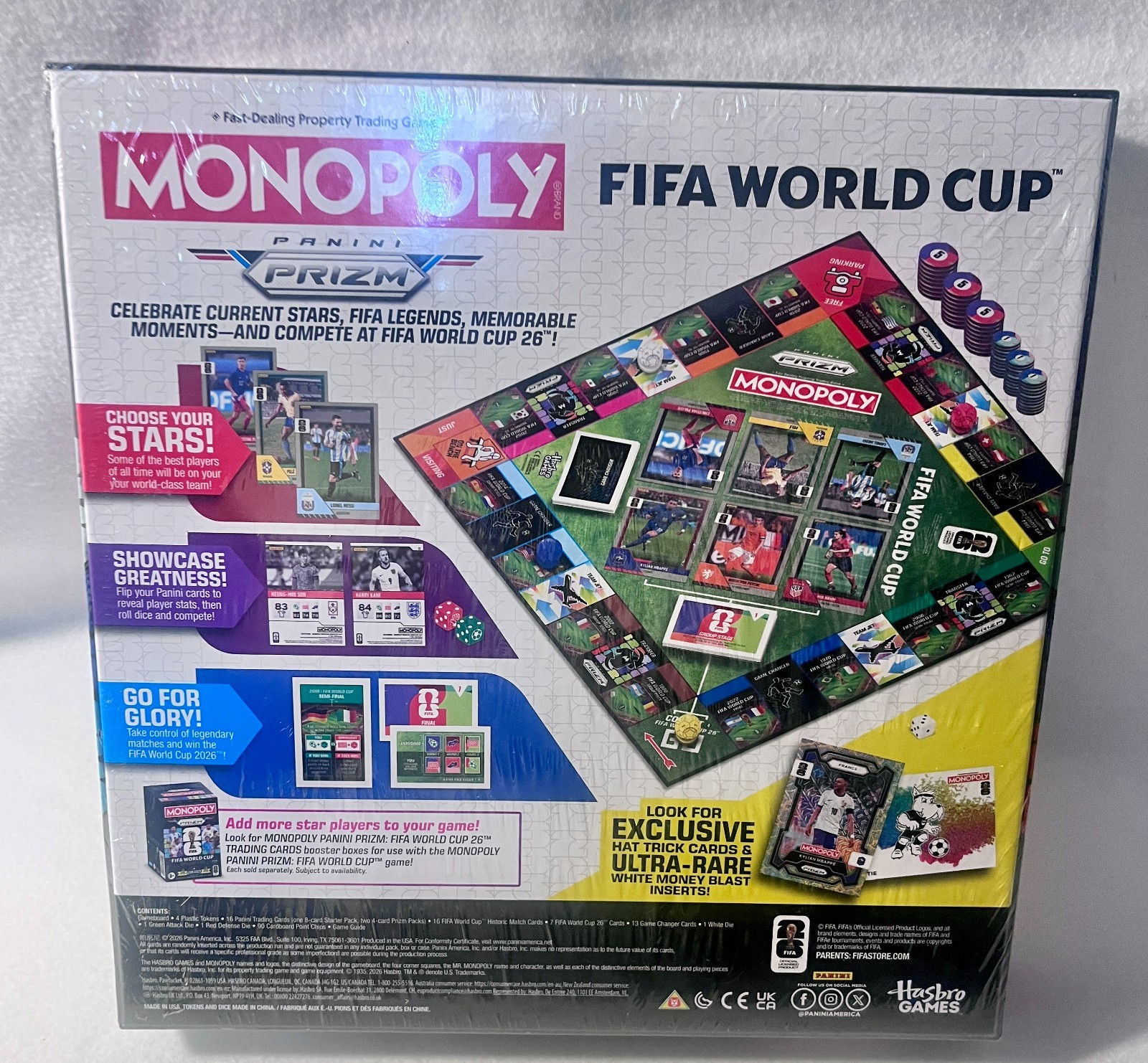 2026 Prizm Soccer Monopoly FIFA World Cup Game Board NEW SEALED Football Mundial