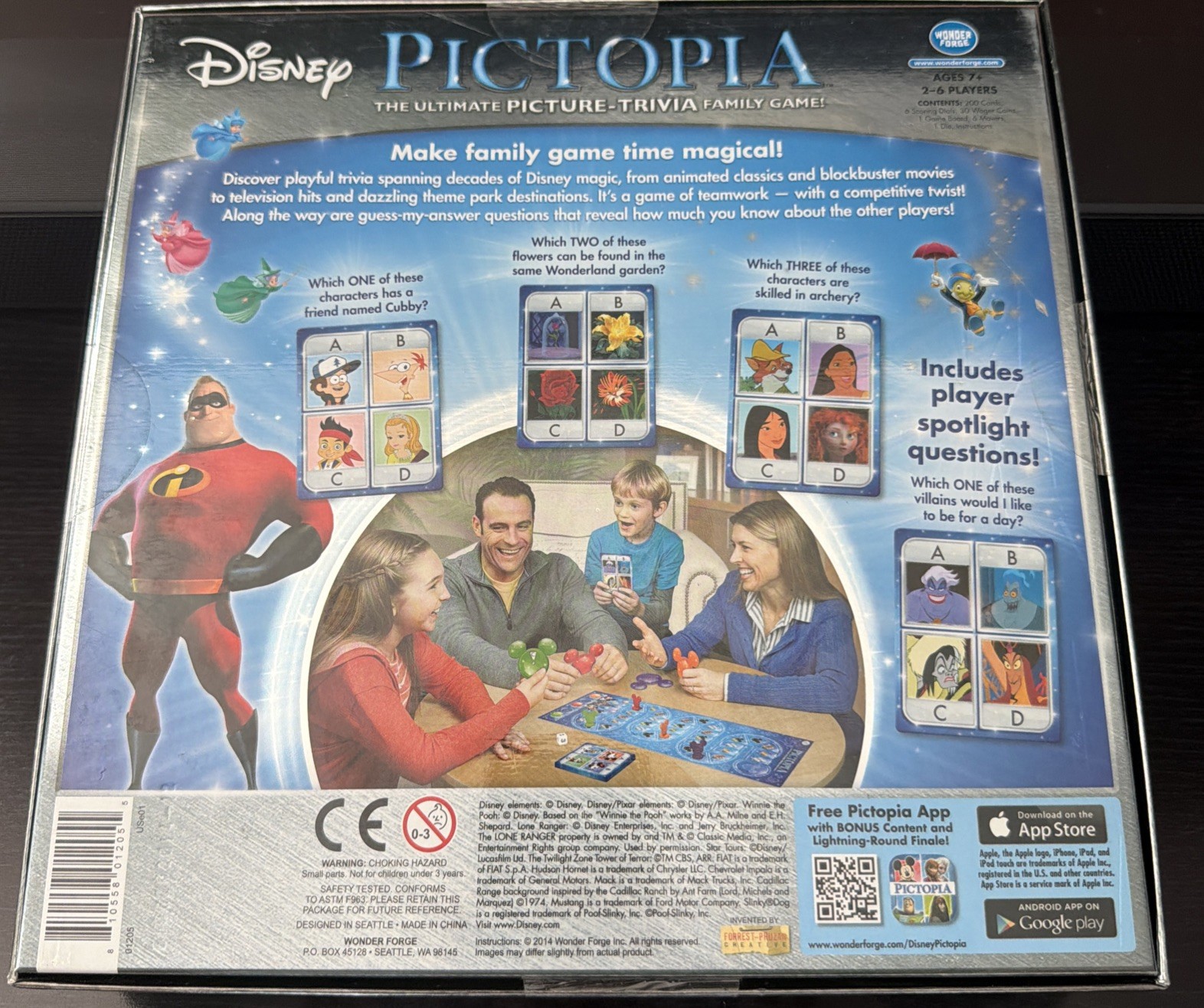 Pictopia Ultimate Picture-Trivia Family Game Disney Edition 2-6 Players