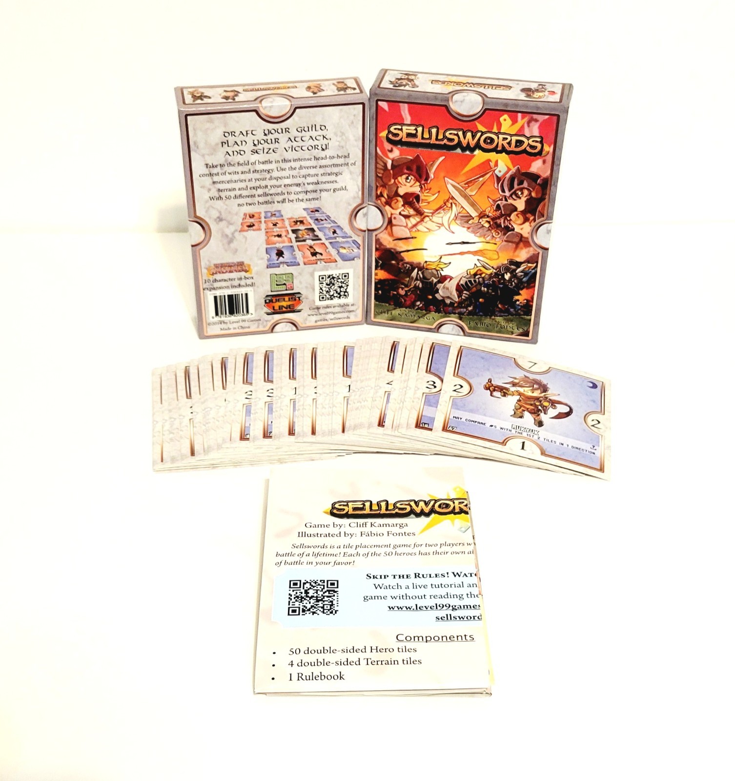 Sellswords Board Game Level 99 Games 2014 Strategy Tile Placement Game Complete