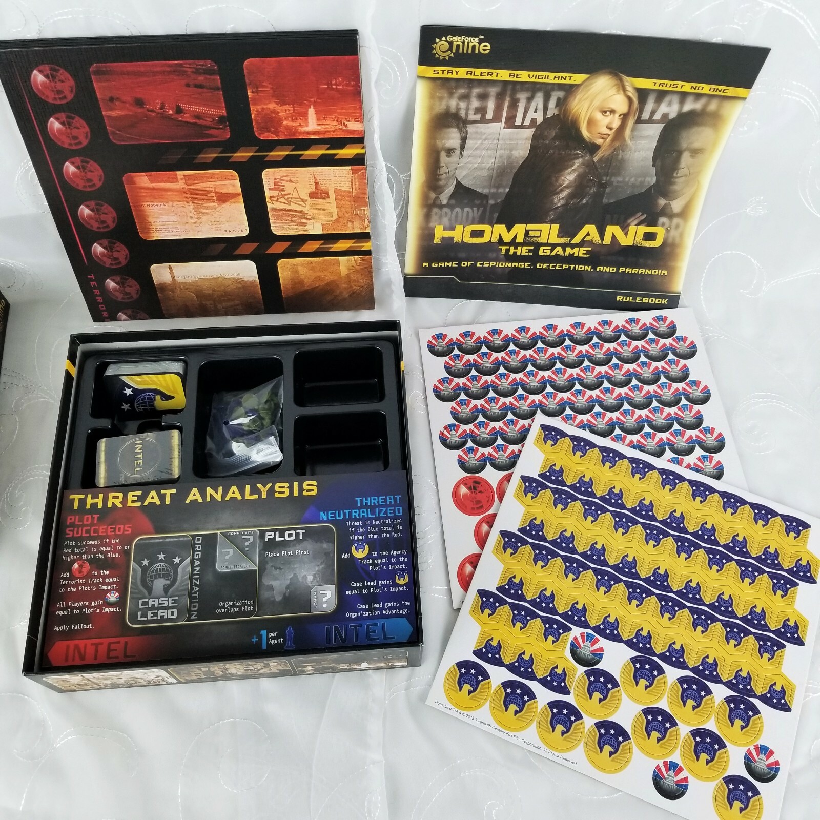 Homeland The Game Board Game Gale Force Nine Crime 2015 Strategy New Unsealed