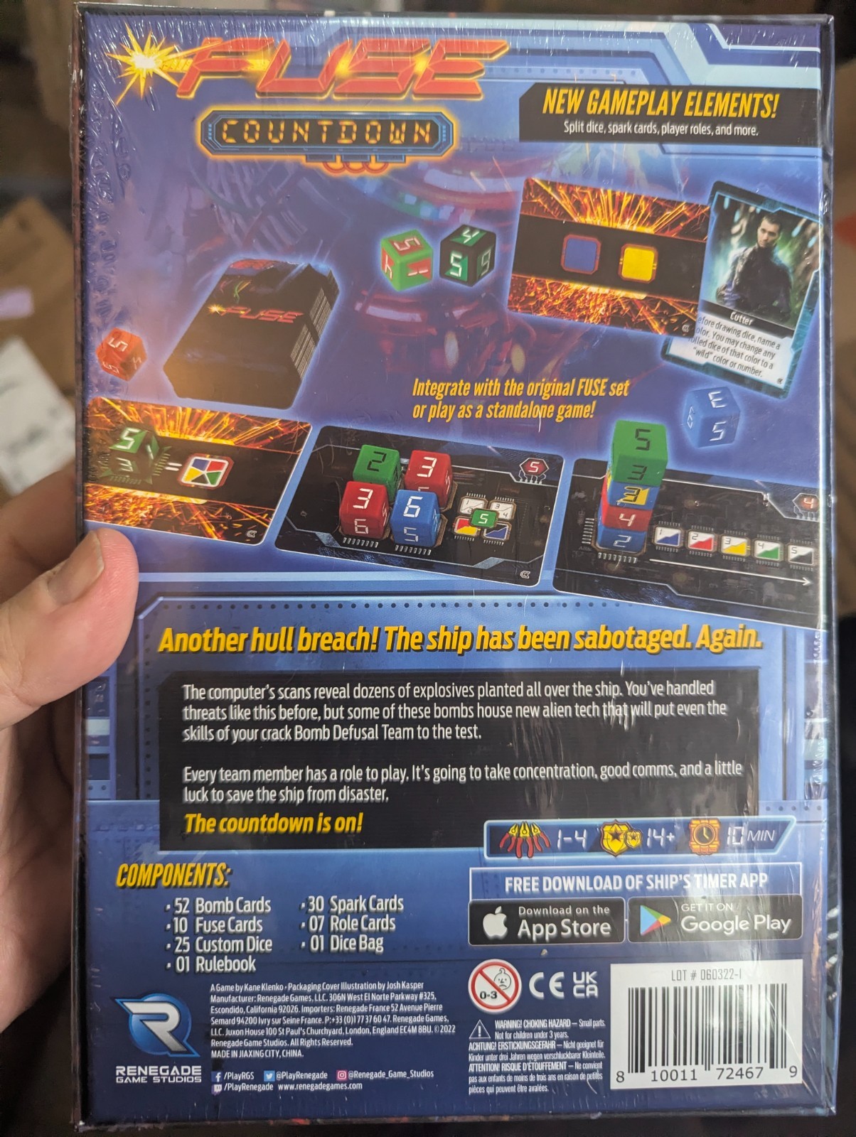 FUSE Countdown with New Expansion And Stand Alone Board Game SEALED 2022
