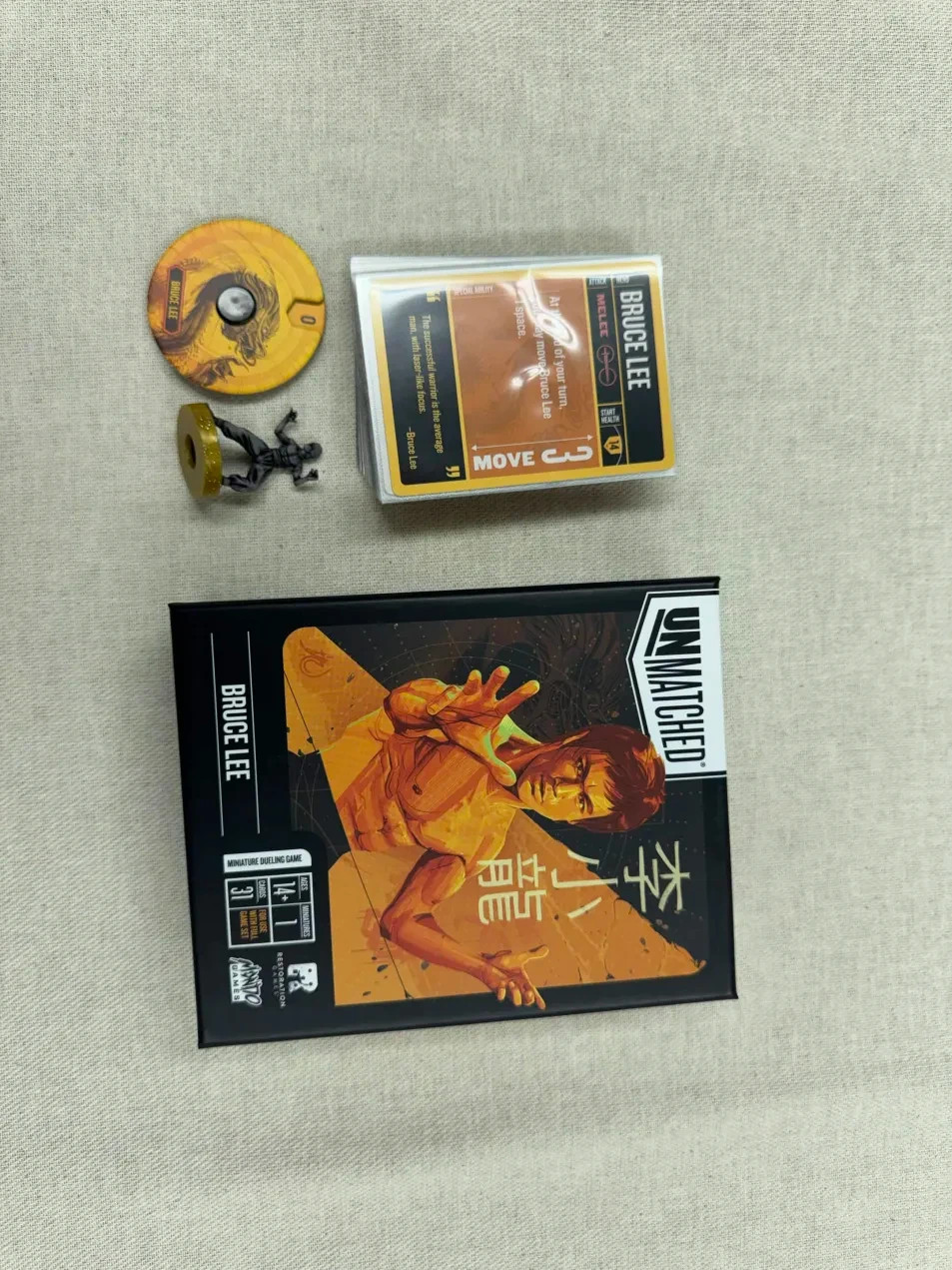 Unmatched Original Bruce Lee Board Game Expansion Mondo Games Rare Complete