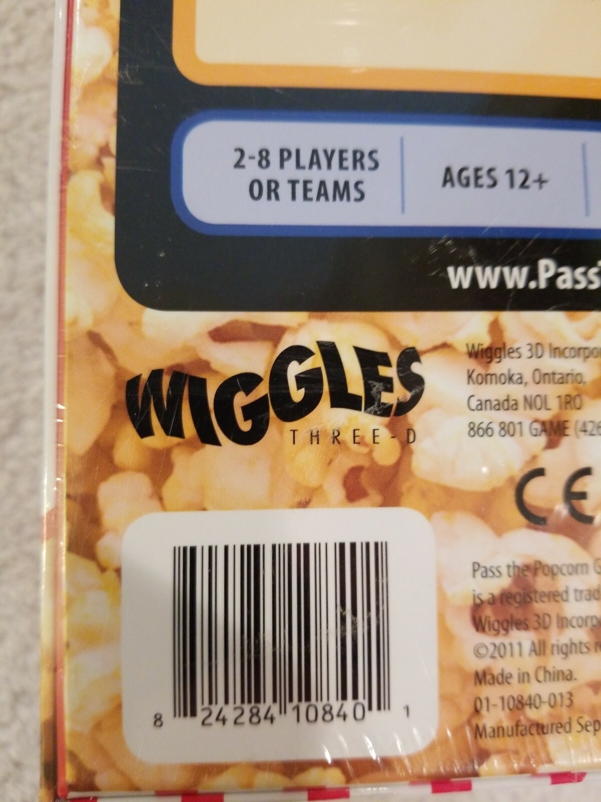PASS THE POPCORN MOVIE GUESSING GAME BRAND NEW SEALED WIGGLES 3D INCORPORATED