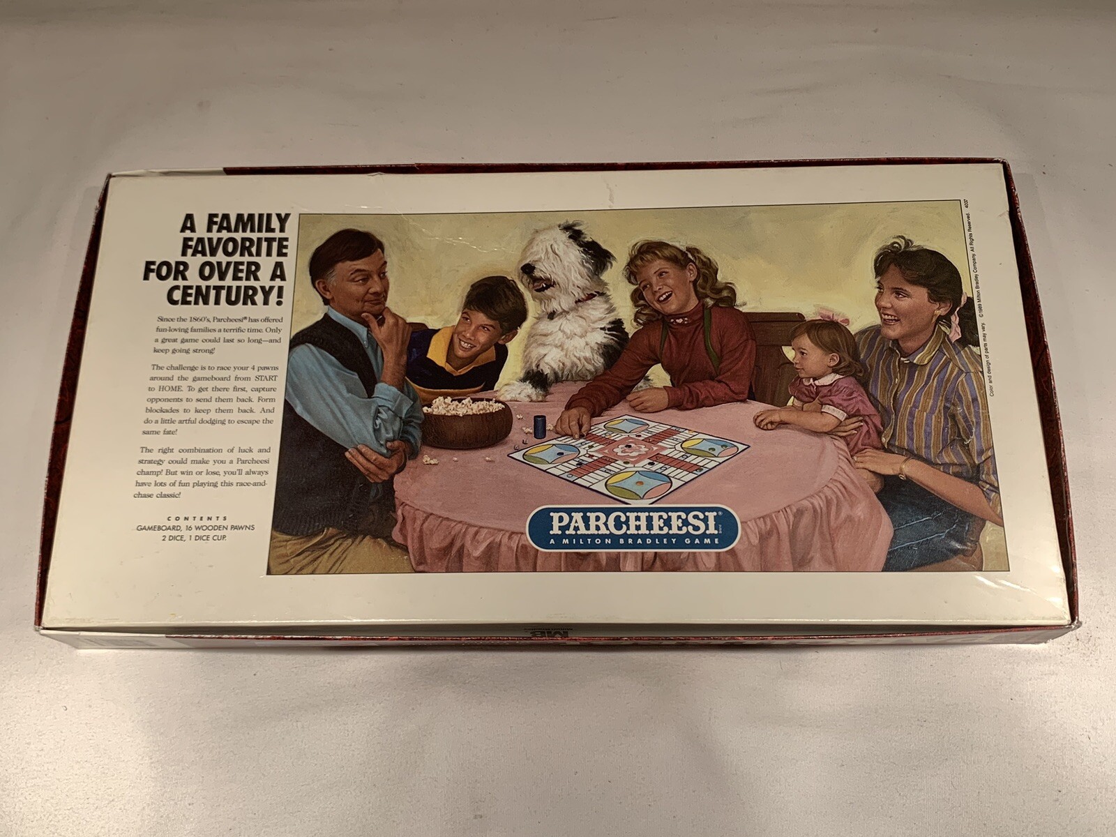 Parcheesi Classic Board Game VINTAGE COMPLETE Milton Bradley 1989 Family Game