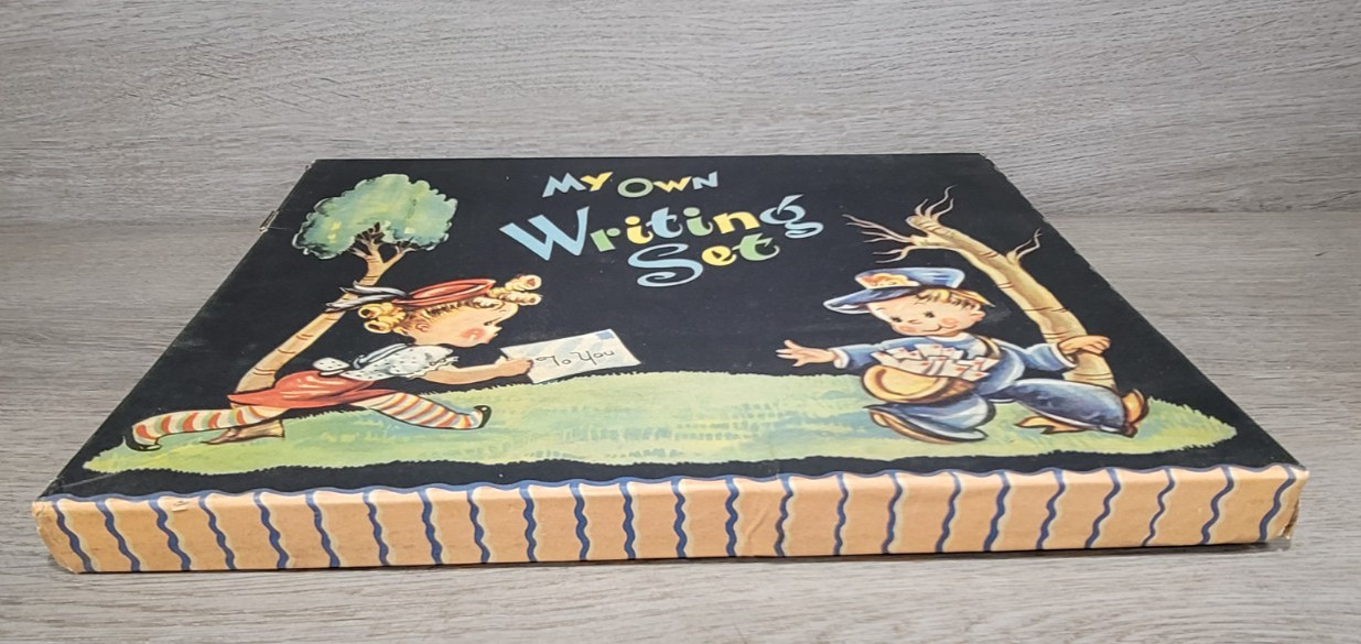 VTG Writing Set My Own Stationery 1940s Stamps Cards Envelopes J. S. Publication
