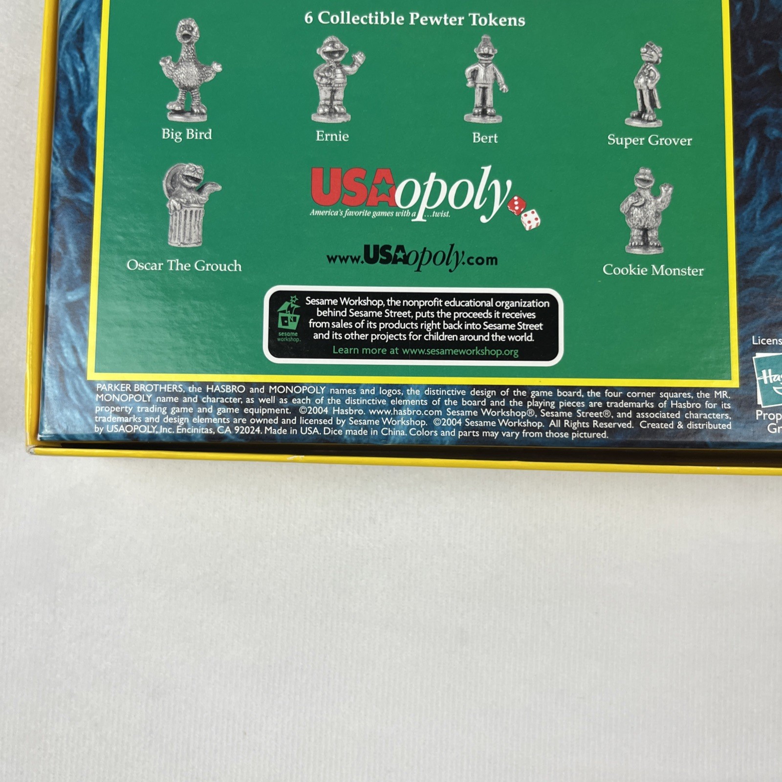 Monopoly Sesame Street 35 Years 2004 Hasbro 100% Complete in packaging