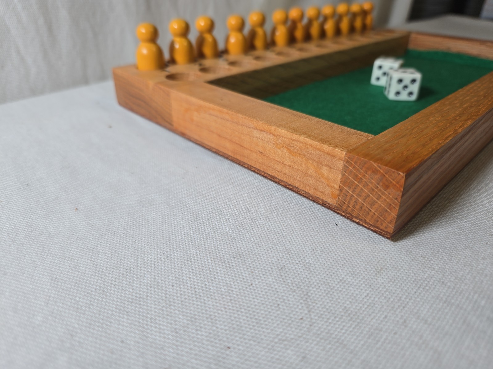 Trick-Track Handcrafted Vintage Gambling Wood Dice Game – Oscar L Johnson