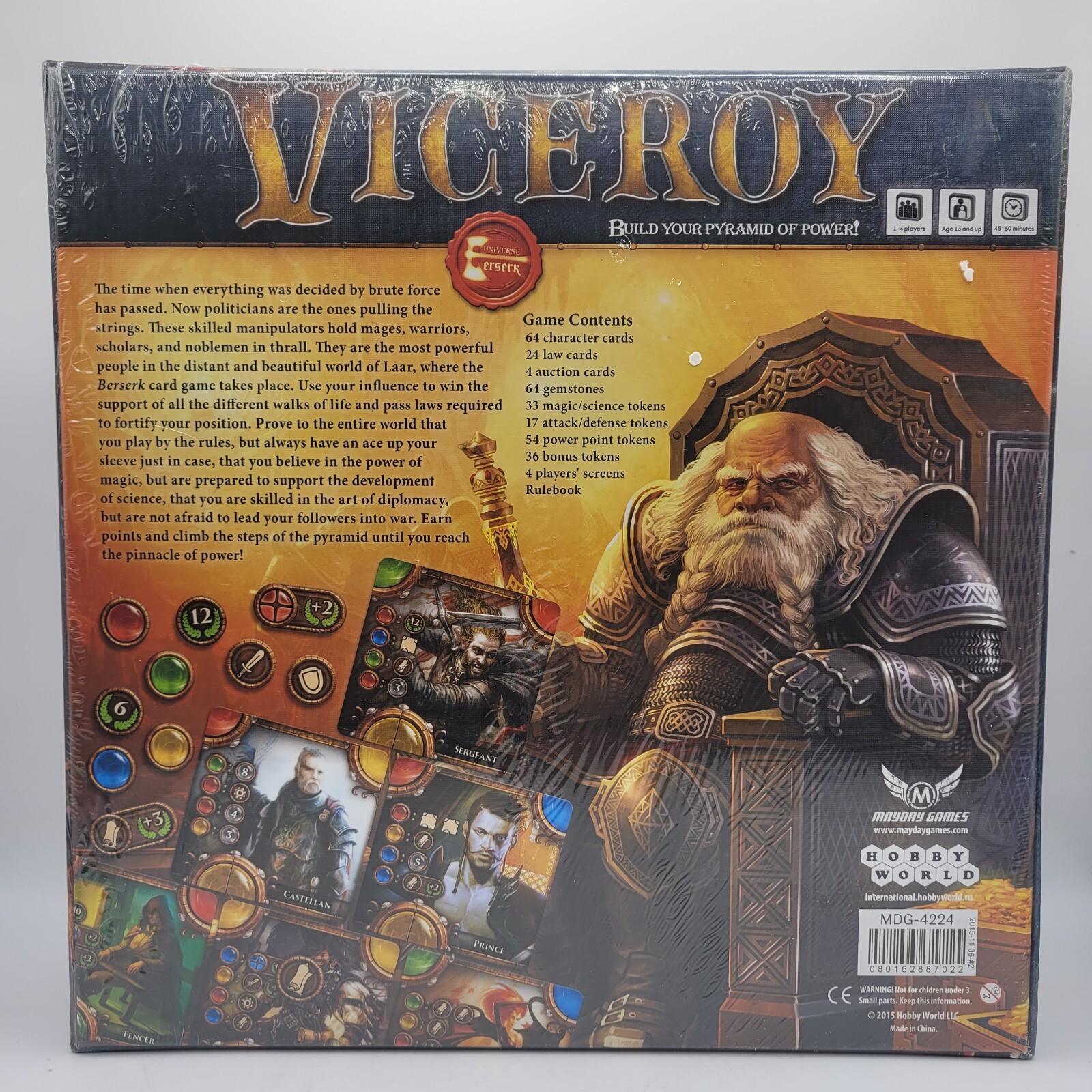 Viceroy – Build your Pyramid of Power! – Mayday Games – New/Sealed in Box
