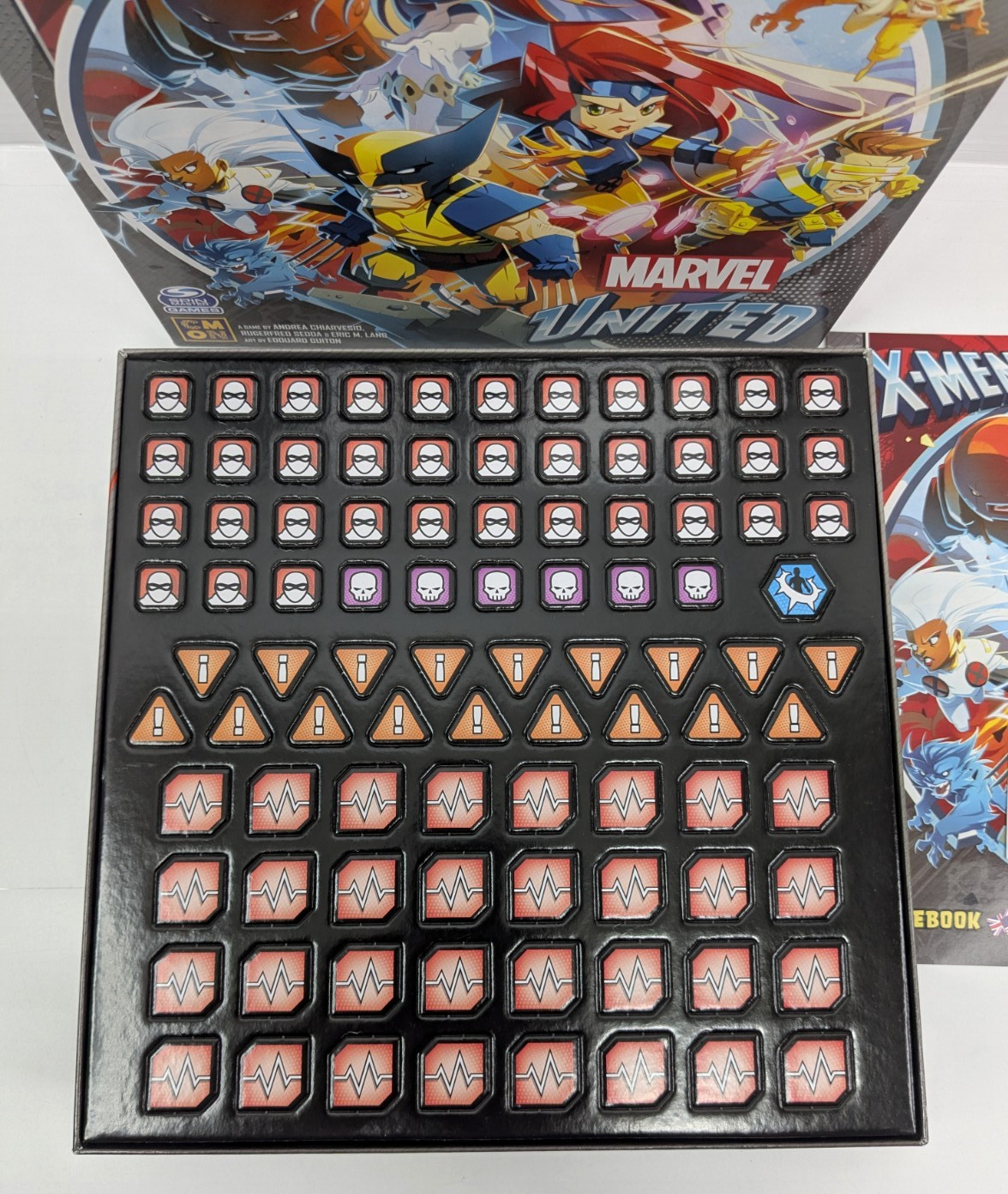 Marvel United X-Men Board Game Spin Master NEW OPEN BOX Complete 2021 CMON