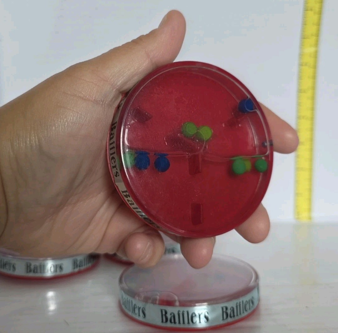 VTG 1987 Lot of 4 Cardinal Bafflers Water Puzzles Fidget Game Mind Brain Teaser