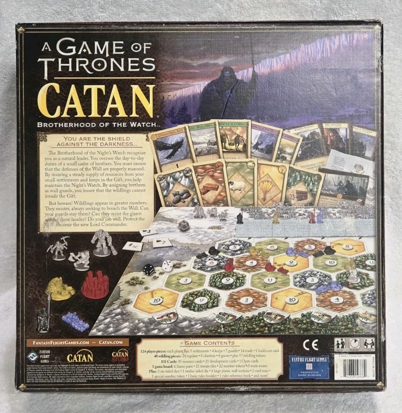 A Game of Thrones Catan: Brotherhood of the Watch Board Game Open Box Complete