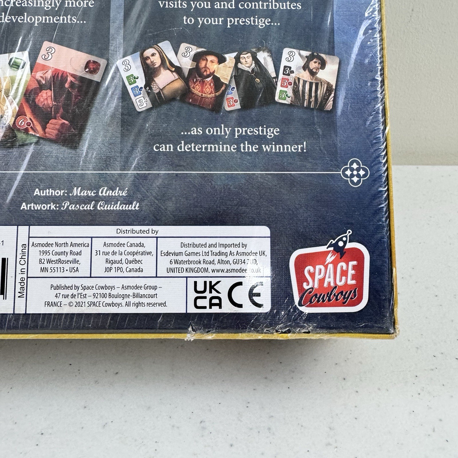 Splendor Board Game Marc Andre 2017 Space Cowboys Strategy Sealed Golden Geek