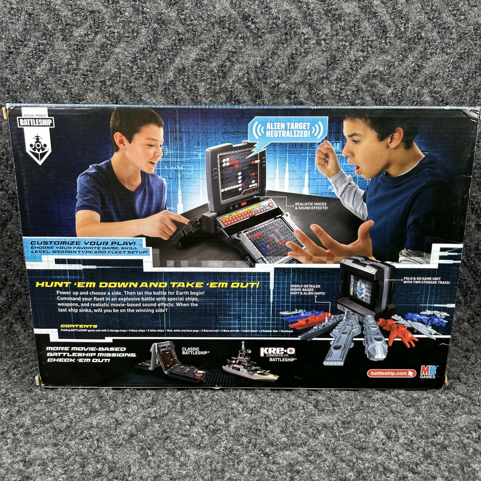 2012 Hasbro Battleship Movie Edition Deluxe Electronic Lights Sounds Game