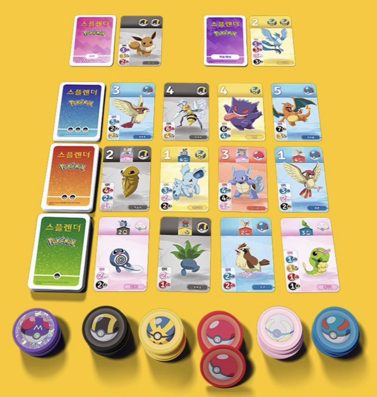 Pokemon Splendor Board Game Korean Edition Strategy Family Game K-Game