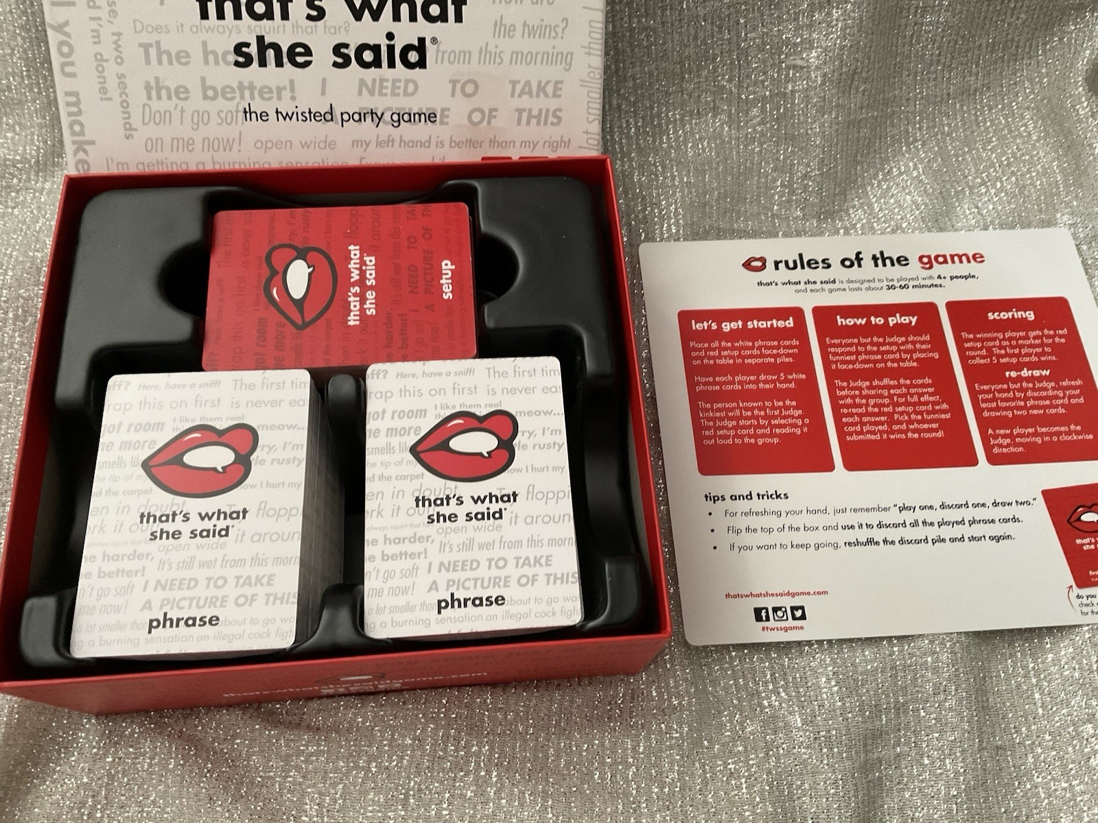 That’s What She Said The Party Board Game of Twisted Innuendos – See Pics