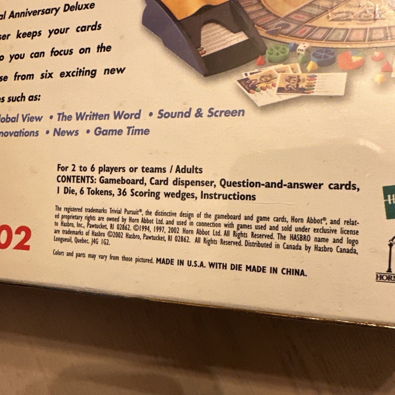 TRIVIAL PURSUIT 20TH ANNIVERSARY Edition Family Board Trivia Game – New SEALED