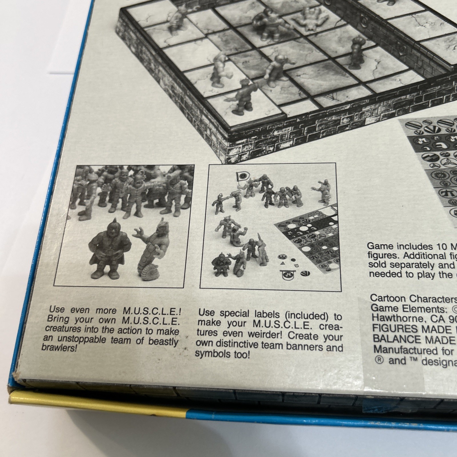 Vintage Mattel M.U.S.C.L.E Mega Match Game 1983 Arena Original Missing 1 Figure