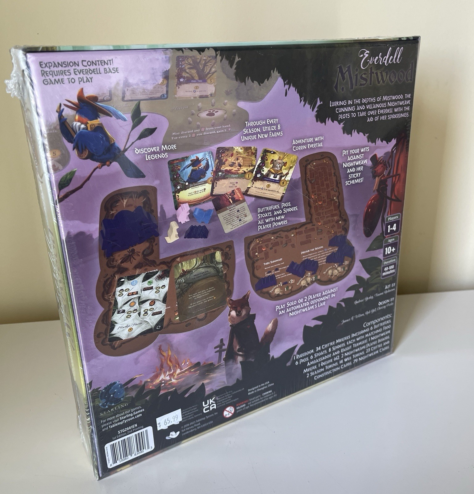 Starling Games Everdell Mistwood EXPANSION Set Game SEALED!