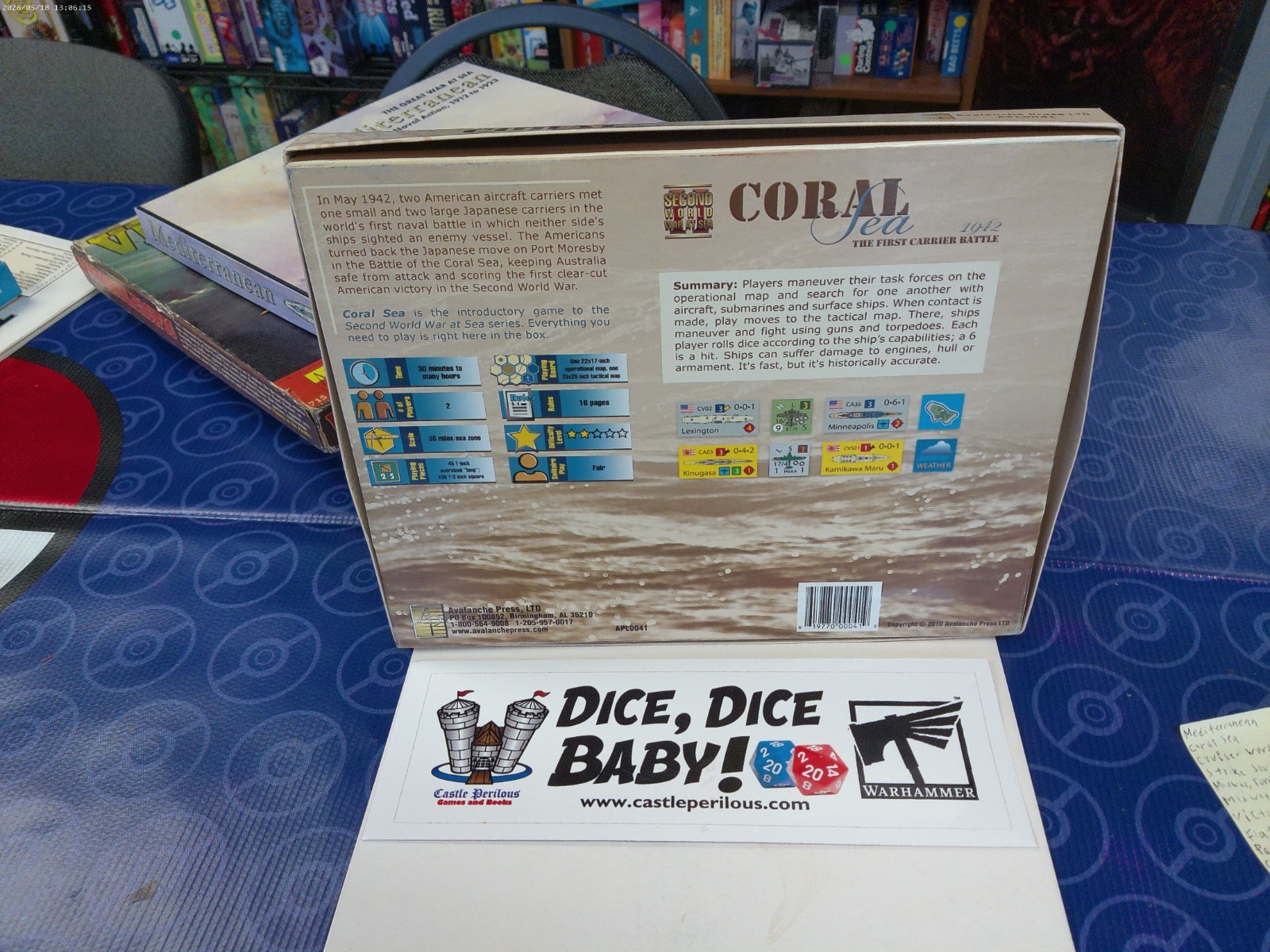 Coral Sea: The First Carrier Battle 1942 Avalanche Press #APL0041 Unpunched