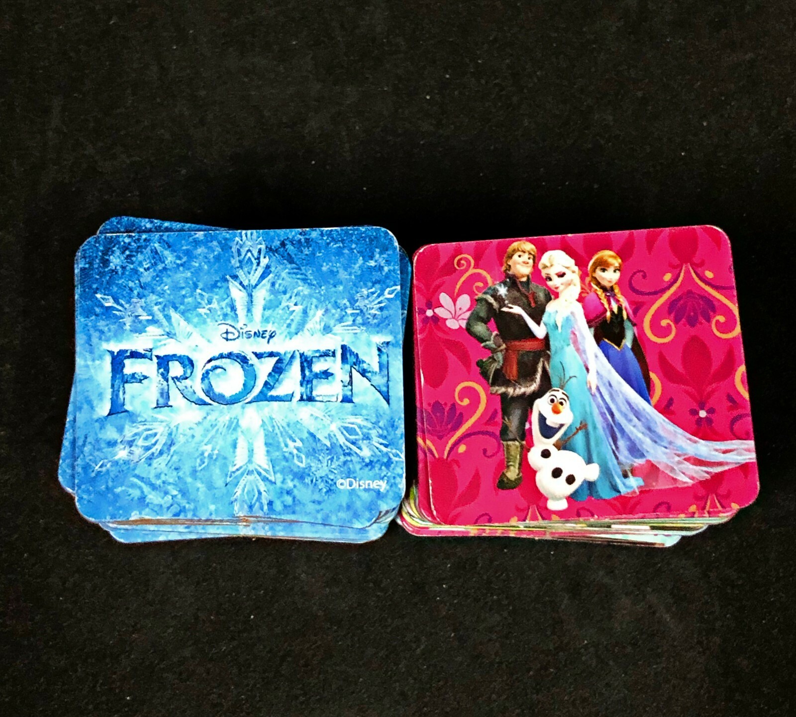Disney Frozen Memory Match Game Cards Photo Tiles Kids Anna Elsa Olaf Education
