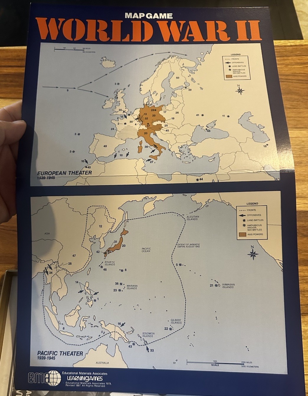 World War II Board Game Learning Games Commemorative Years Edition EMA Age 8+