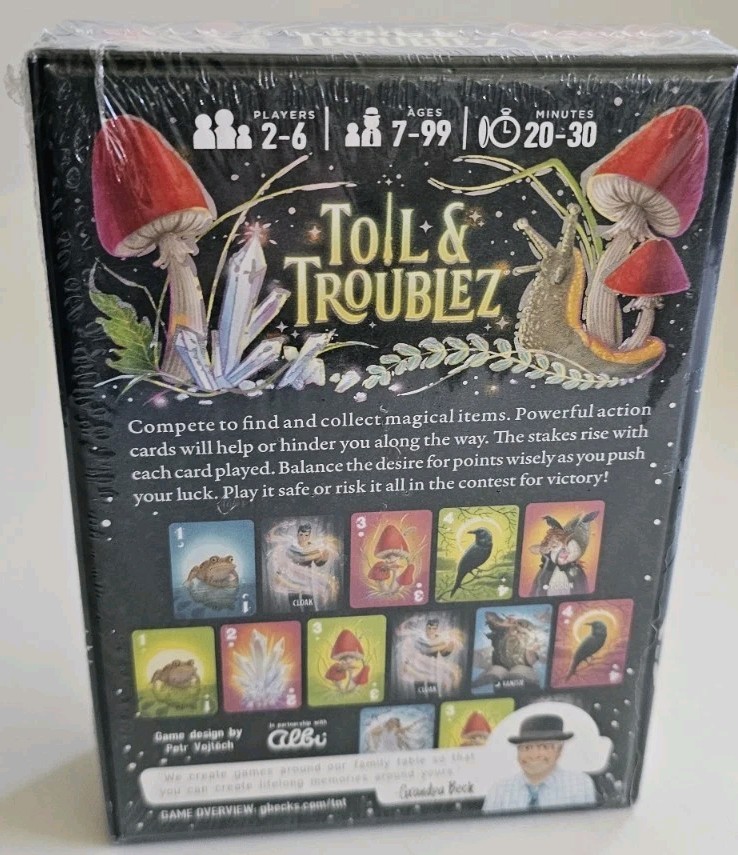 Toil & Troublez Card Game (Brand New, Sealed) Grandpa Beck’s Games