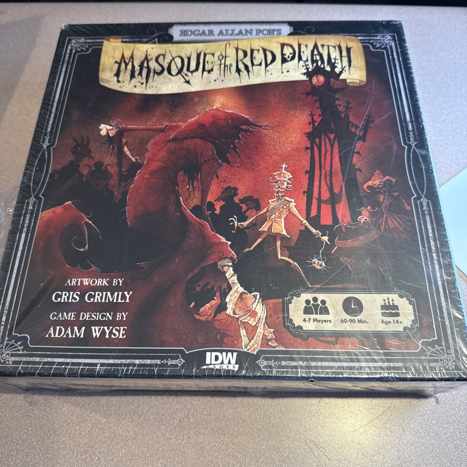 Edgar Allan Poe Masque of the Red Death Board Game Horror Gothic NEW