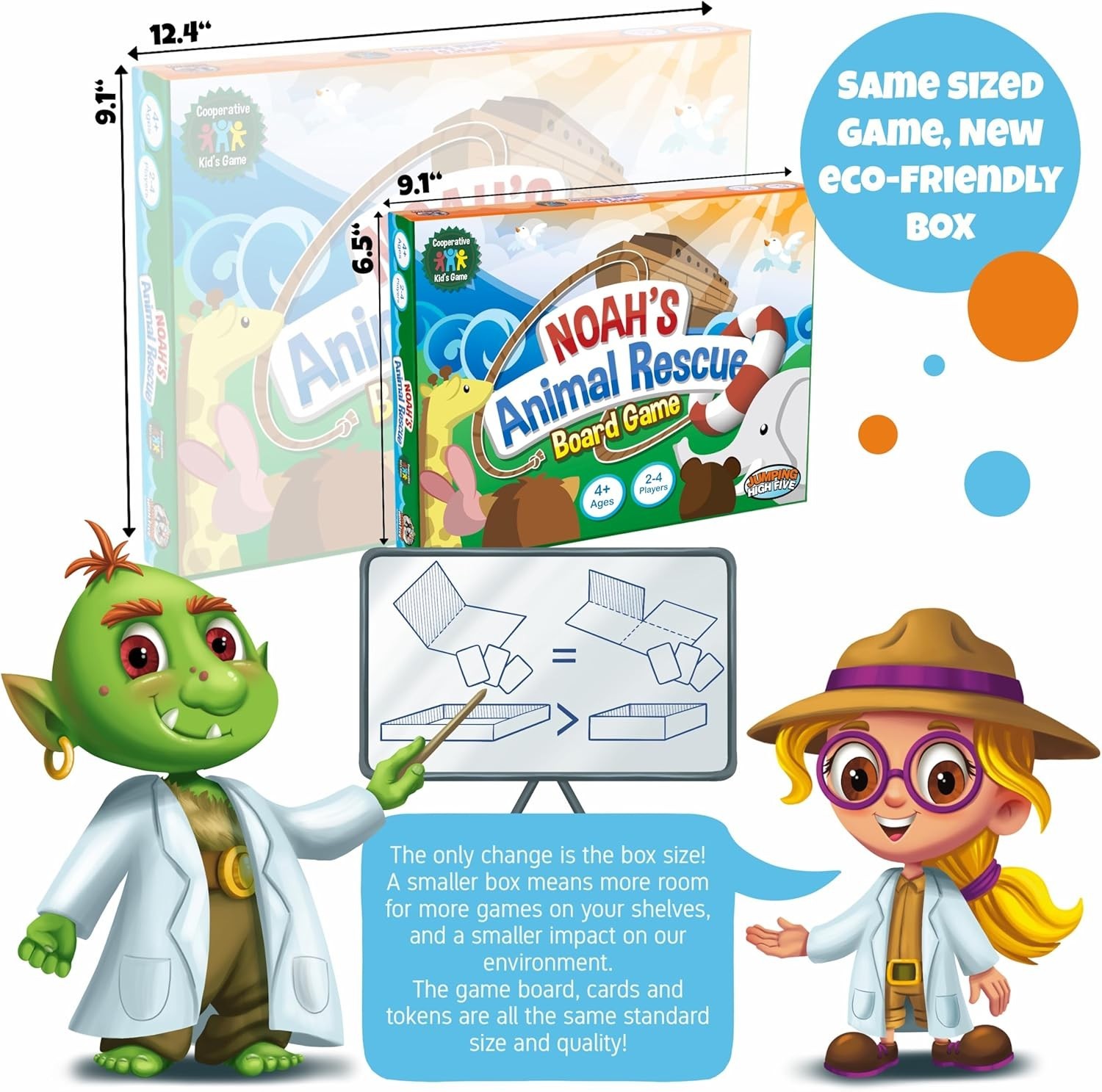 Kids Board Game Noah’s Animal Rescue Team Play Educational Fun for Family Night