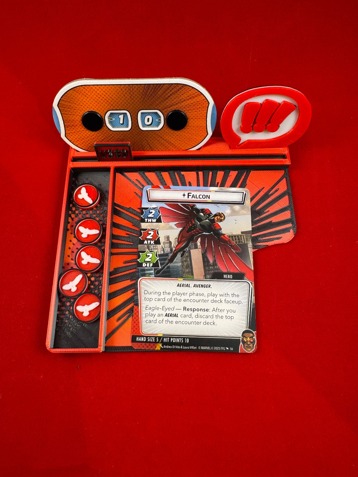 Marvel Champions™ compatible Hero Dashboard/Tray Custom 3D printed
