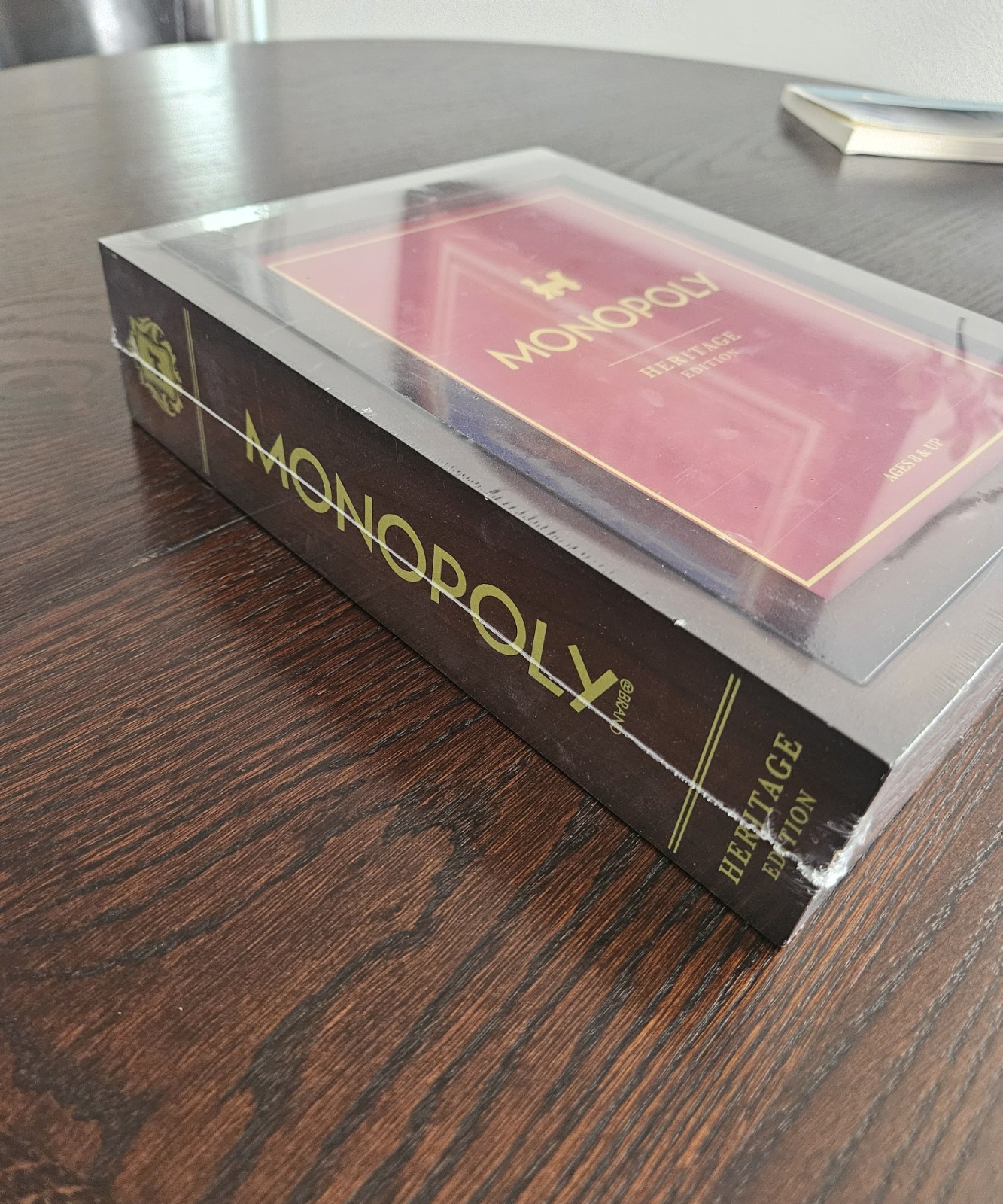 MONOPOLY Heritage Edition WS Game Company Wood Bookshelf Board Game Complete