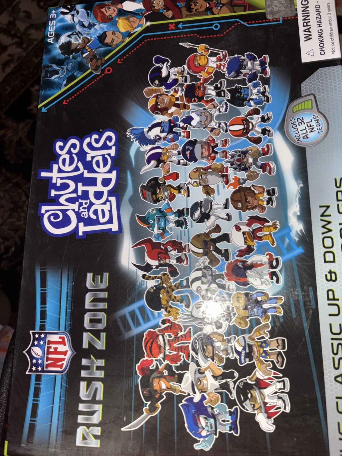 Chutes and Ladders – NFL Rush Zone Edition – Playable Complete – 2013. Excellent
