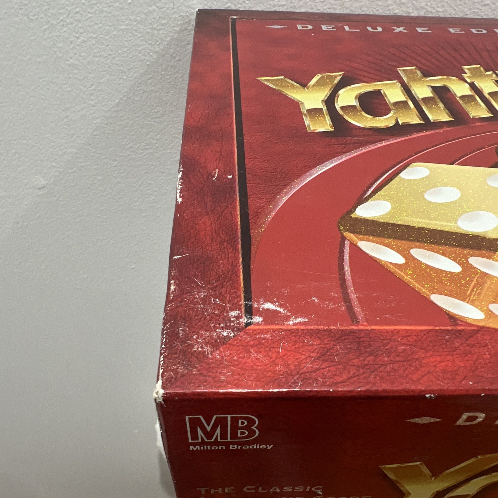 Milton Bradley Yahtzee Deluxe Edition Dice Game Set Tray Felt Insert Dice 1997