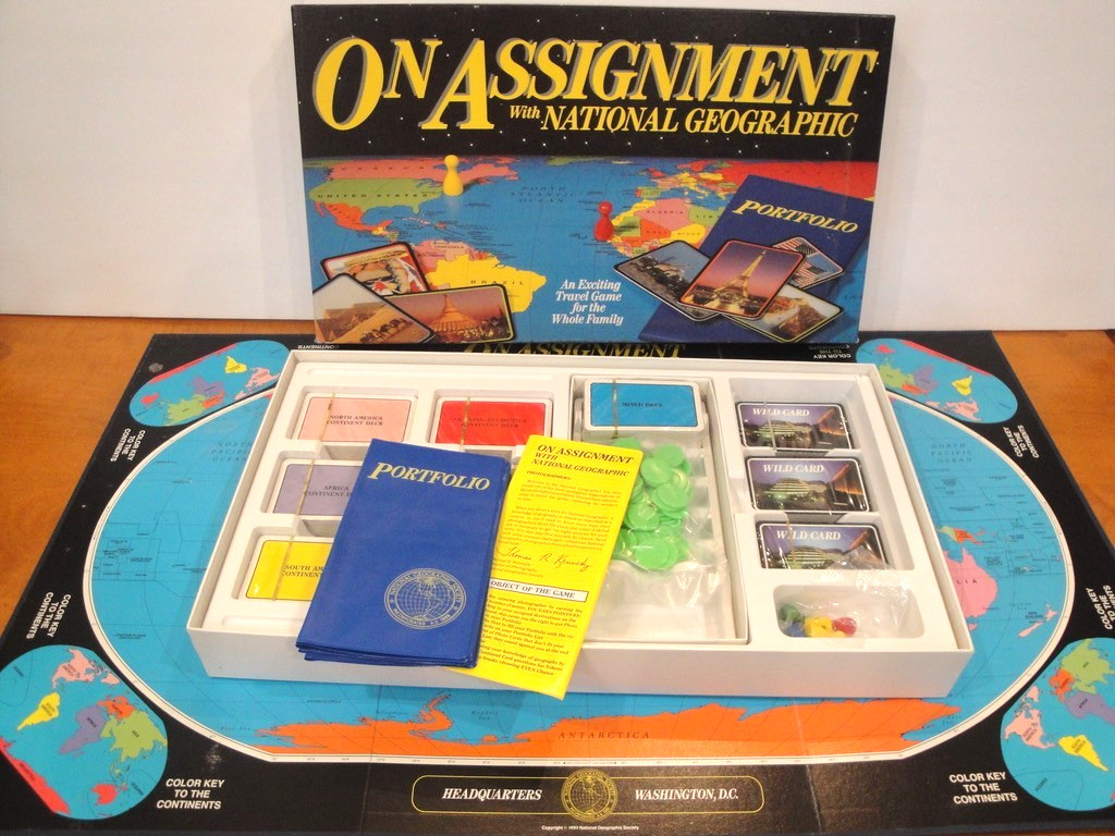 On Assignment with National Geographic Board Game 1990 – SEALED Pieces/Parts