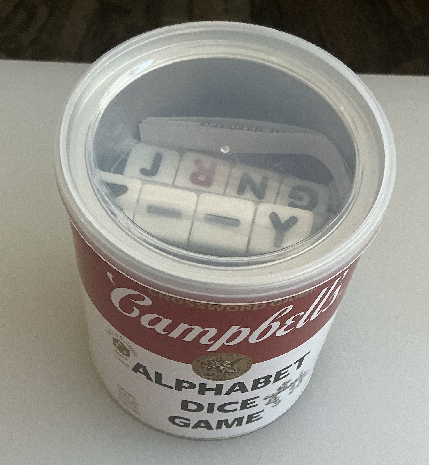 TDC Games Campbell’s Alphabet Dice Word Game