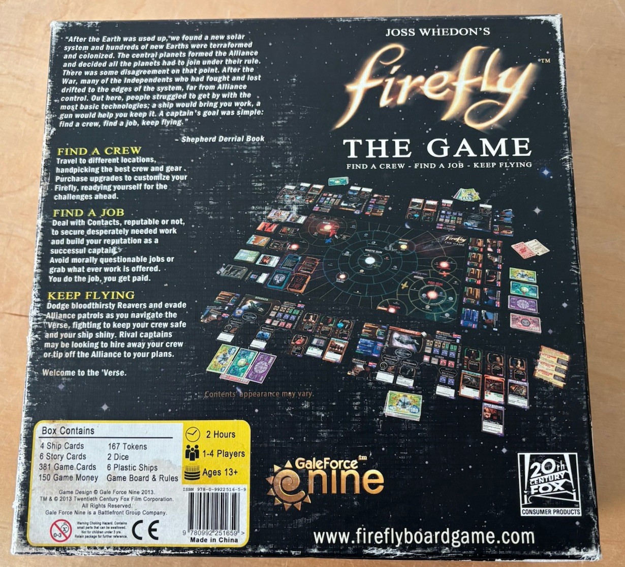 Firefly The Game Plus Bounty Hunter & breakin Atmo: Gale Force Nine: Please Read