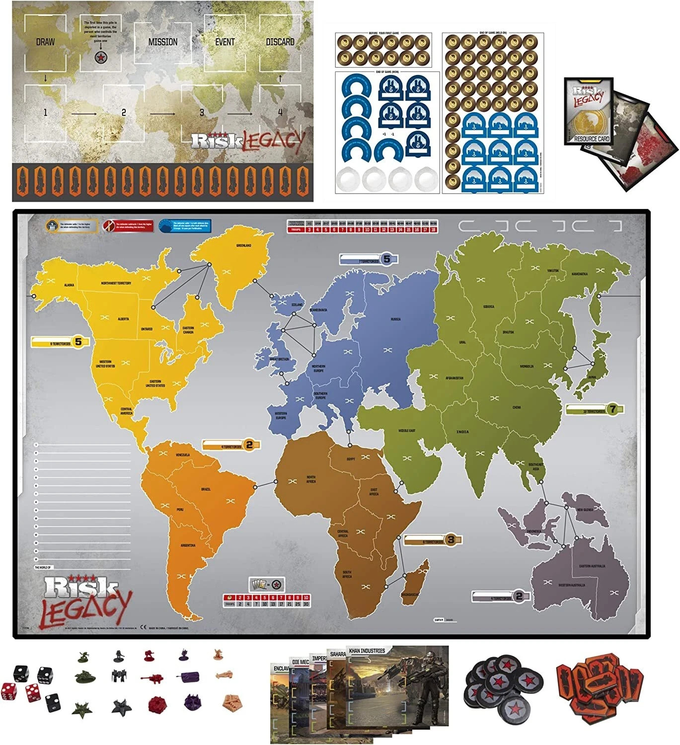 Hasbro RISK LEGACY Board Game Avalon Hill World Domination War Strategy NEW