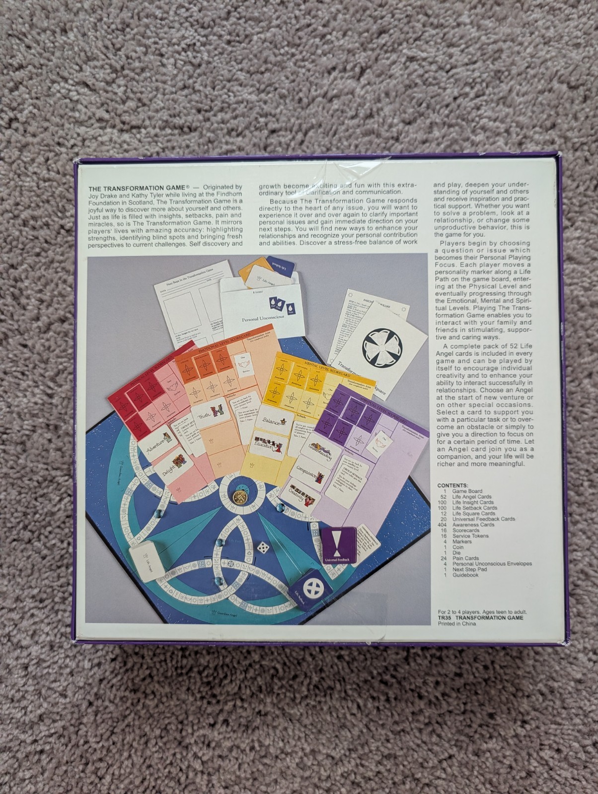 The Transformation Game By Innerlinks Angel Deck Included Complete Board Game