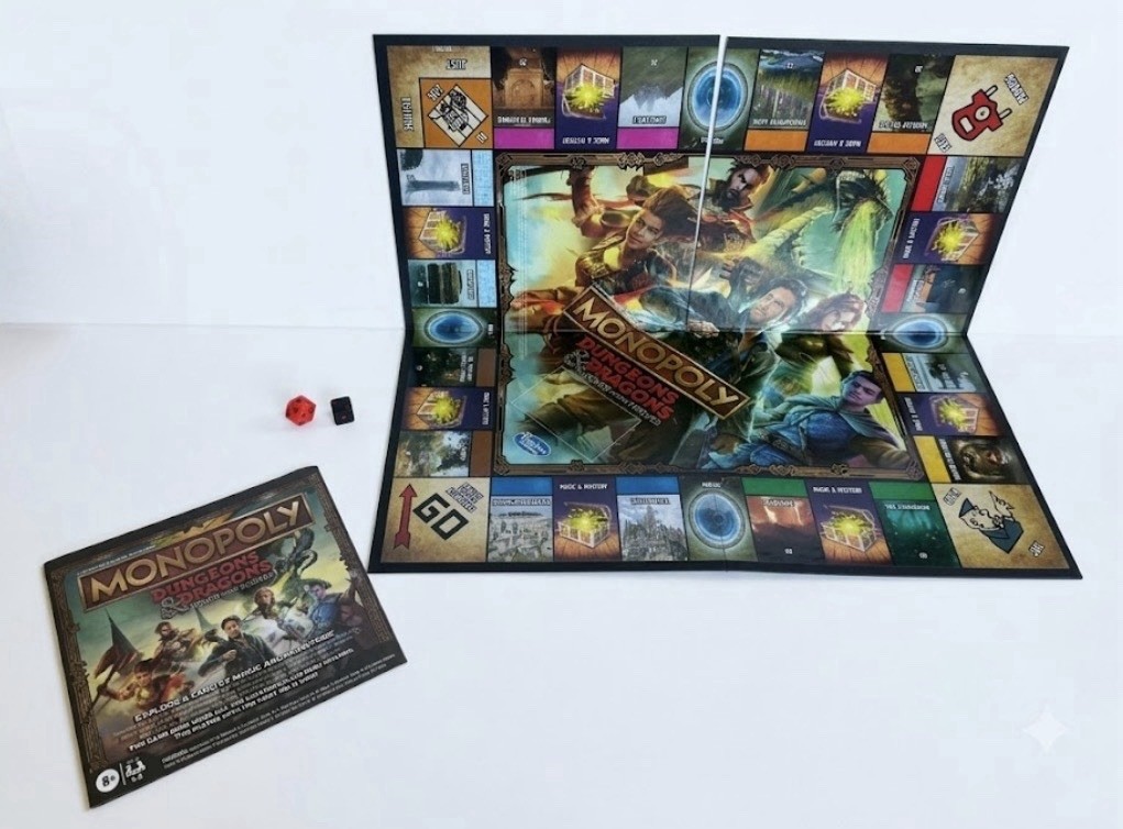 Monopoly Dungeons Dragons Honor Among Thieves Game Board Manual Replacement Die