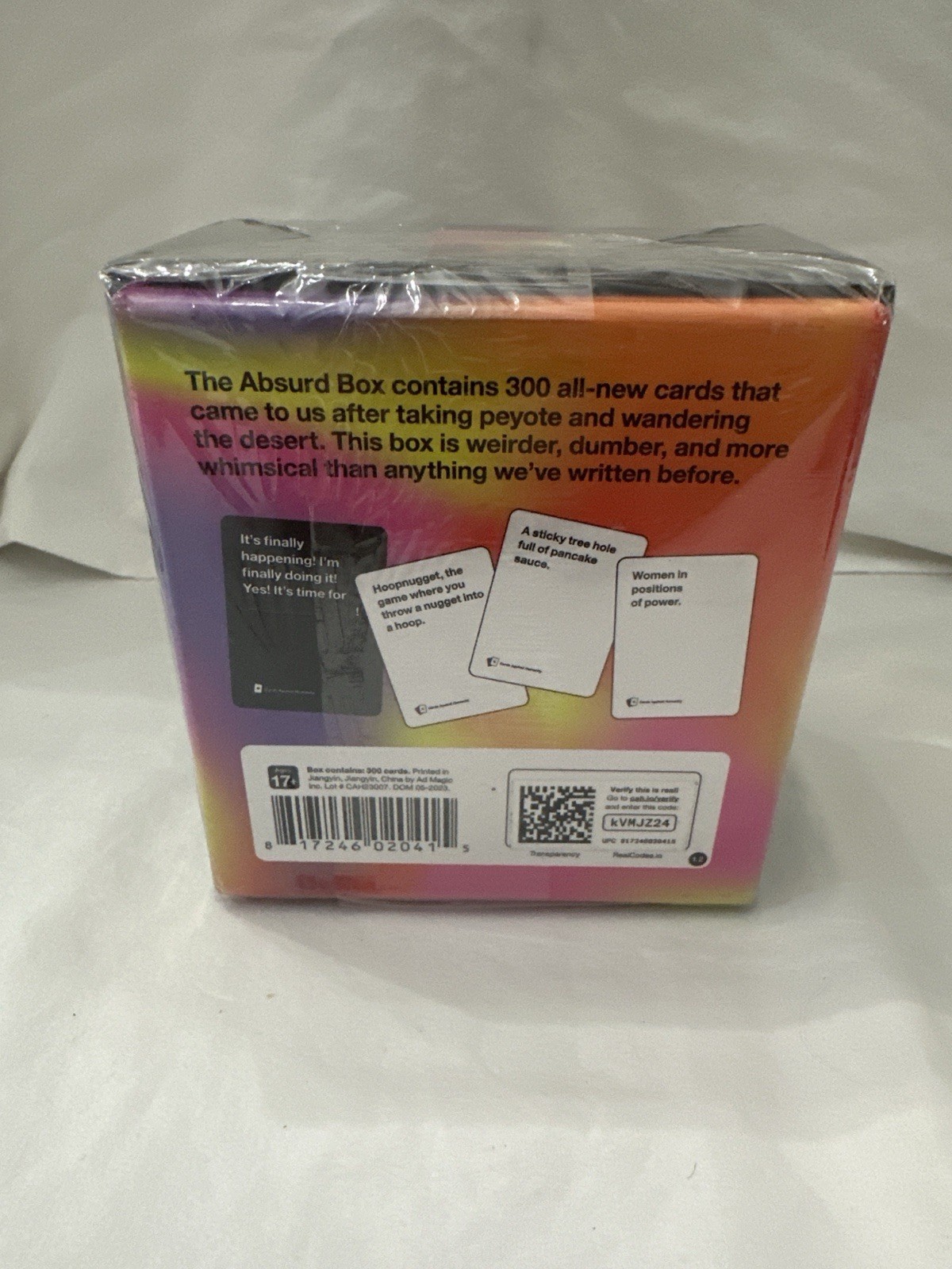 Cards Against Humanity Absurd Box Expansion Pack 300 Cards NIP Sealed