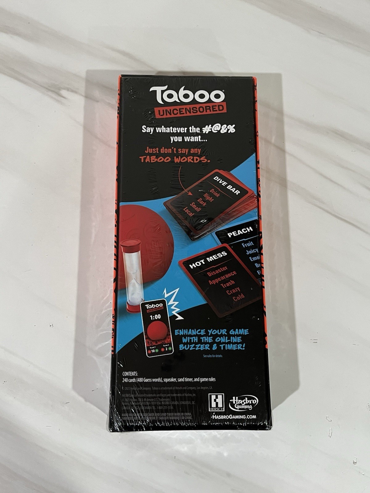 Hasbro Gaming Taboo Uncensored Board Game New