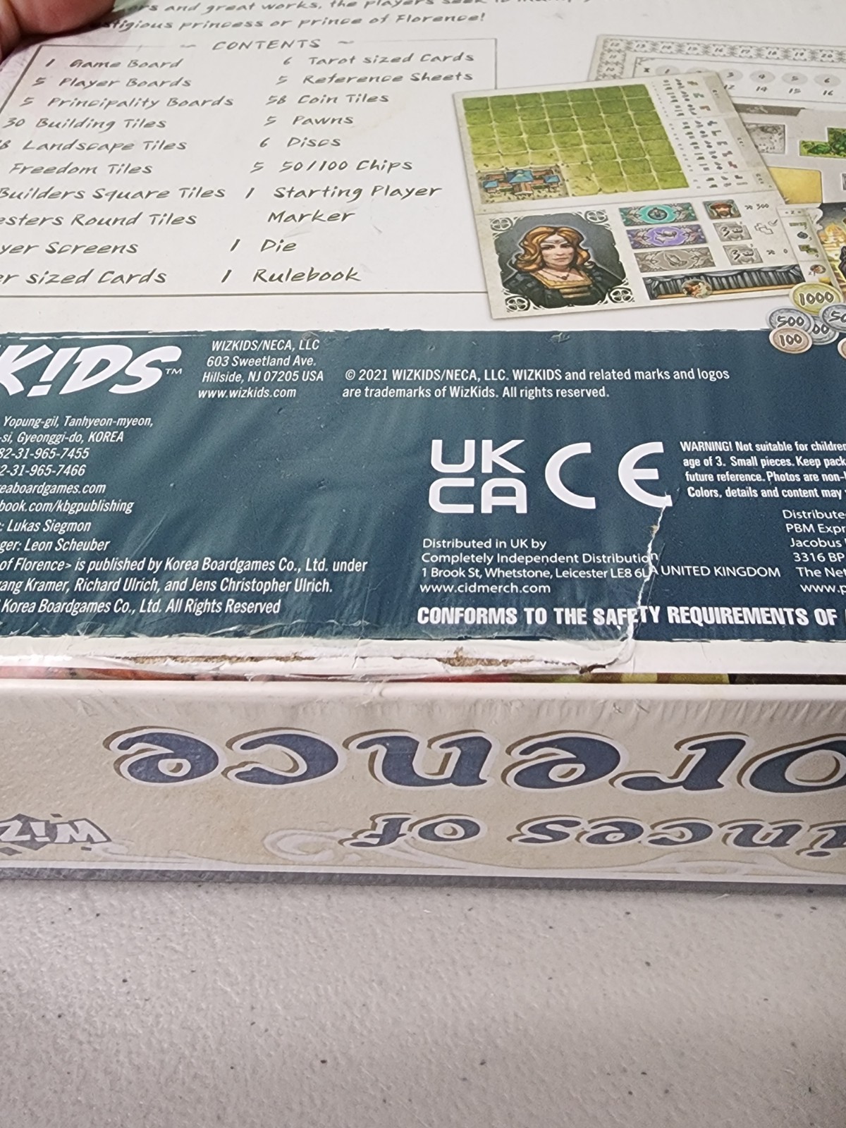 The Princes of Florence Board Game WizKids Games Factory Sealed *Damaged Box*