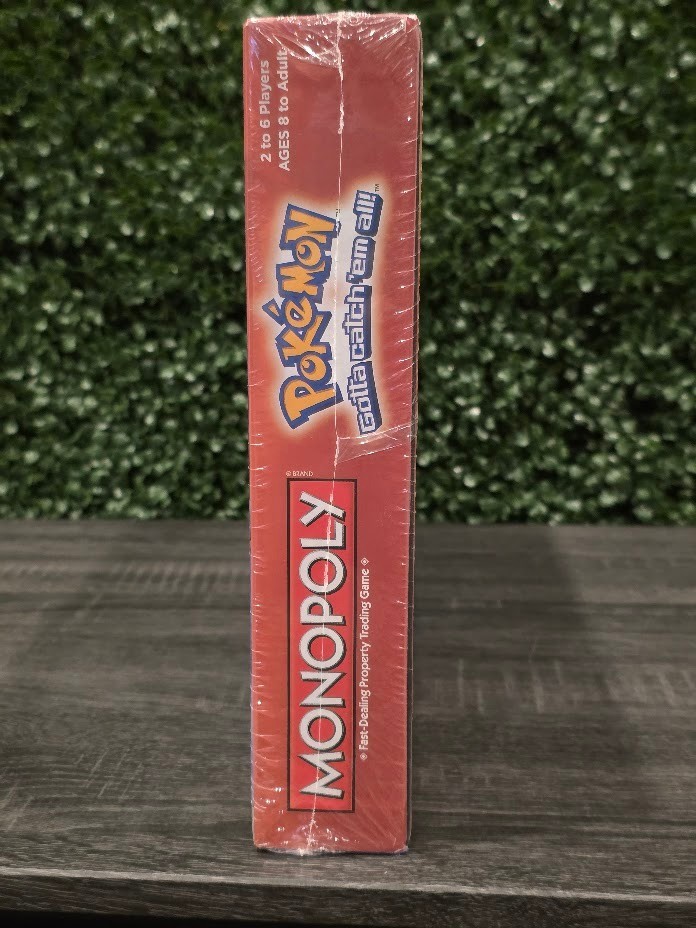 Monopoly Pokemon Kanto Edition Board Game with 6 Metal Tokens – New Sealed