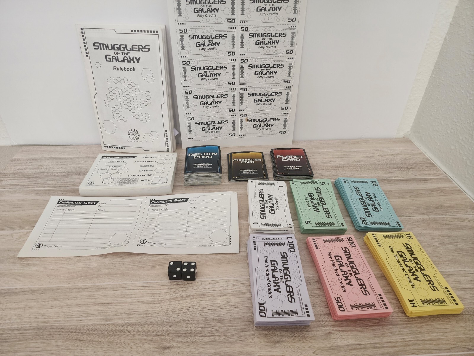Smugglers of the Galaxy Boardgame Miscellaneous Game Pieces Playus Maximus